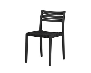 Minestrone stol med svart linnegjord