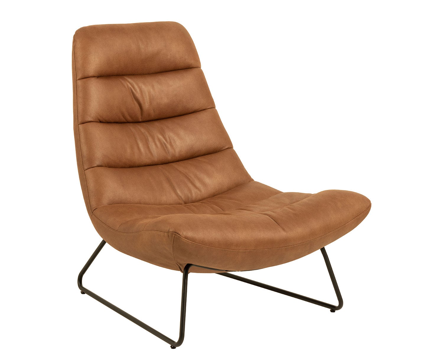 Milford loungefåtölj i Cognac 