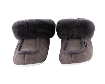 Moa Fårskinnstofflor Asphalt