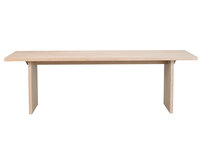 Emmett matbord 240 cm, vitpigmenterad ek - Rowico