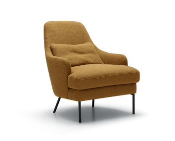 Alice Fåtölj i tyget Willow 3 Mustard