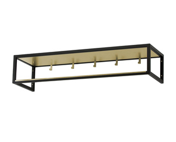 Hallhylla_11_Svart-Mässing