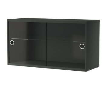 String-Vitrinskap-78x30-Morkgra