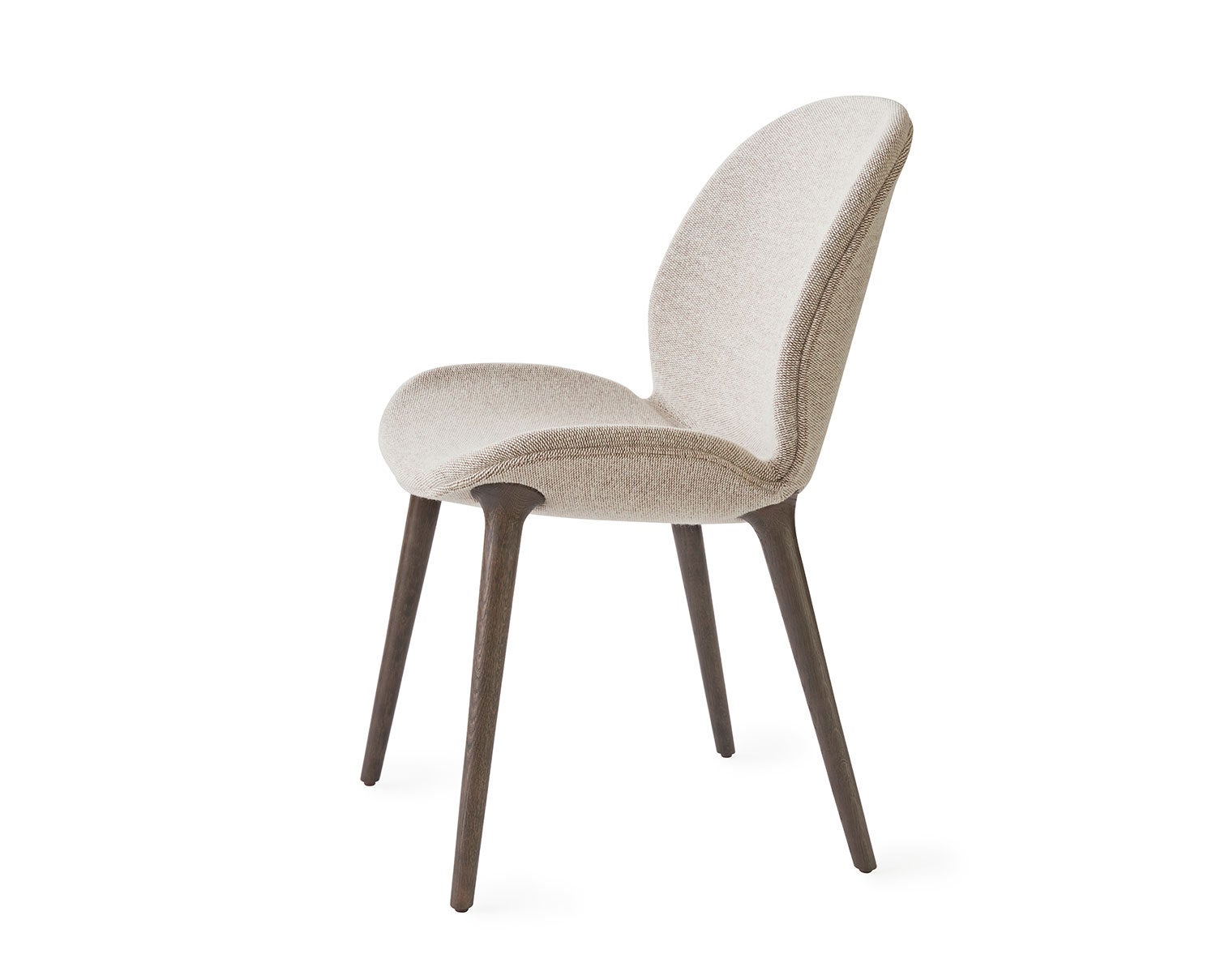 Vipp 462 Lodge Stol i tyget Chestnut/Beige med mörka ekben