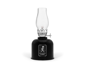 Solstickan-Fotogenlampa-Svart-silver