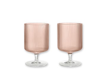 Ferm-Living-Ripple-Wine-Glasses-Set-of-2-Blush-1