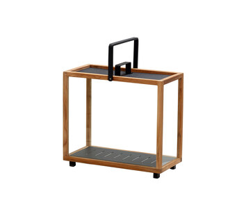 Lighthouse Lykta Rektangulär Teak / Lava Grey