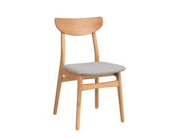Rodham Stol | Ek, ljusgrått