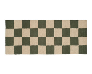 Square Gångmatta i färgen Skogsgrön/Natur