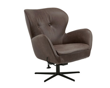 Bell fåtölj från Bröderna Andersson i brunt läder