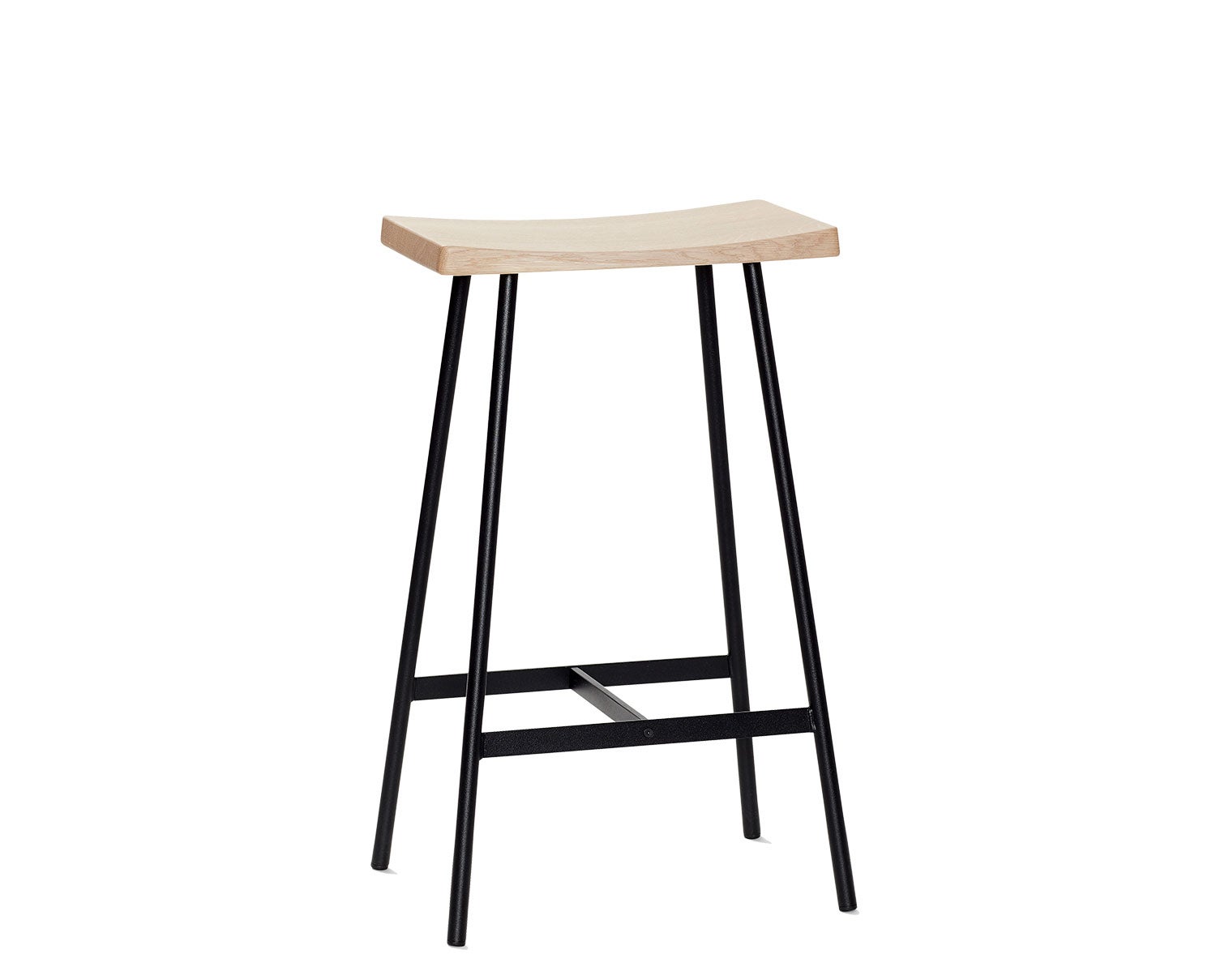 HC2 barstol H65 cm i vitpigmenterad mattlackad ek