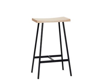 HC2 barstol H65 cm i vitpigmenterad mattlackad ek
