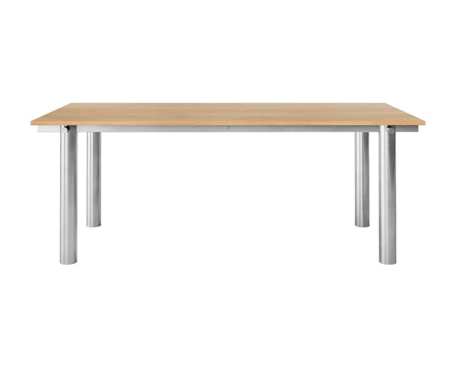 Ferm-Living-Atura-Matbord-200x90-Brushed-Steel-Natural-Oak-1