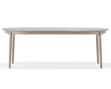 Carl matbord i vitoljad ek, 115+2 ilägg | StolAB