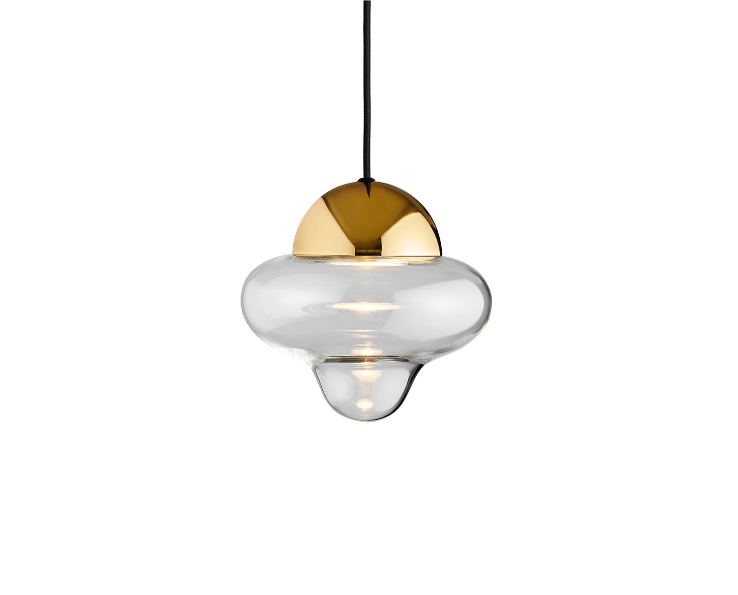 Nutty clear glass guld