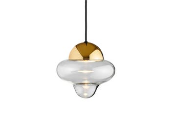 Nutty clear glass guld