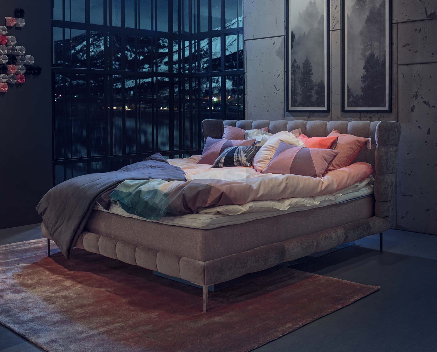 Neo Sängram klädd i tyg Evita