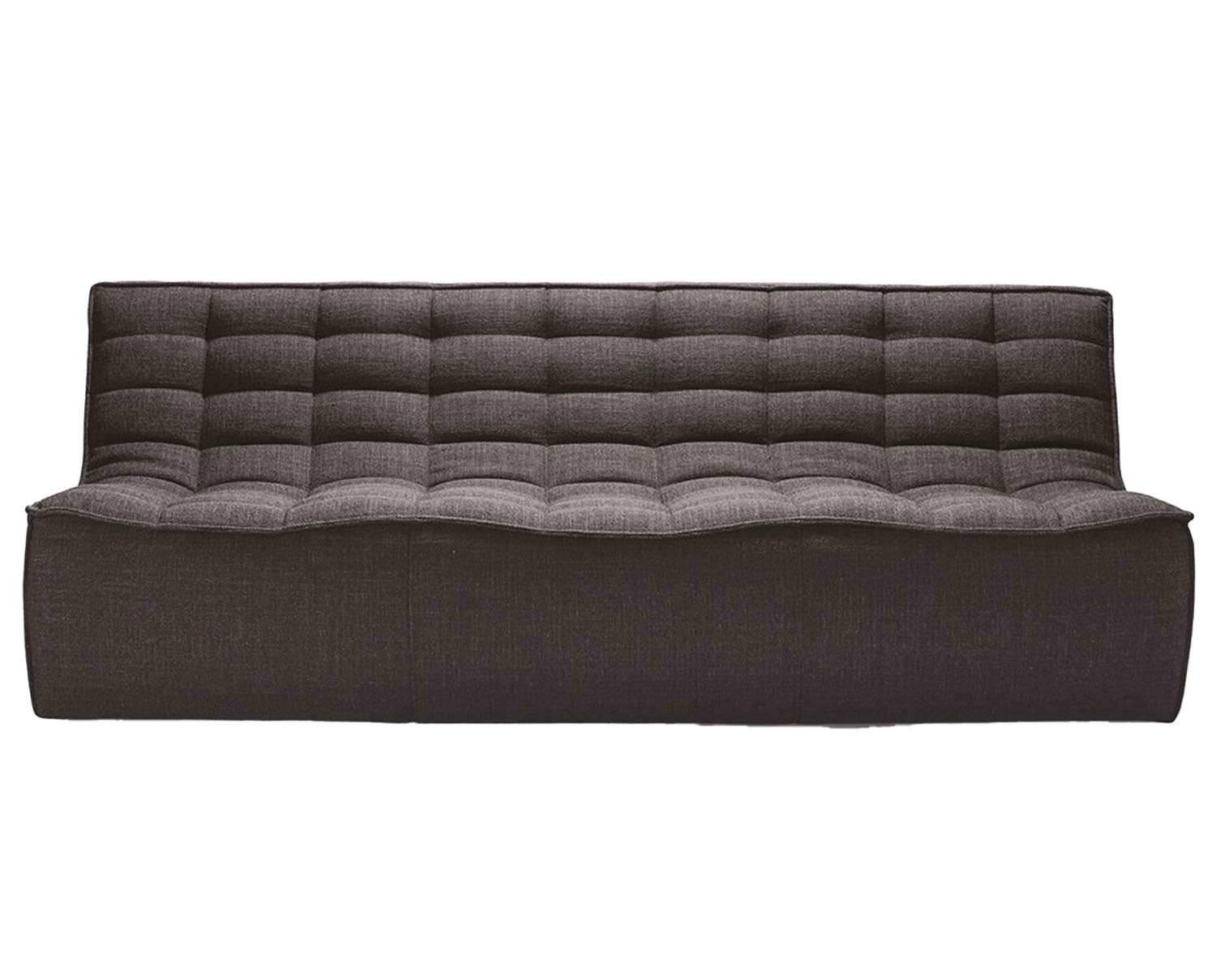 N701 Soffa 3-sits Tyg Dark Grey