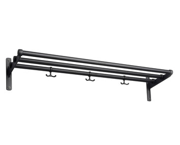 Essem-Nostalgi-HattHylla-Skohylla-Svart-Svart-100CM