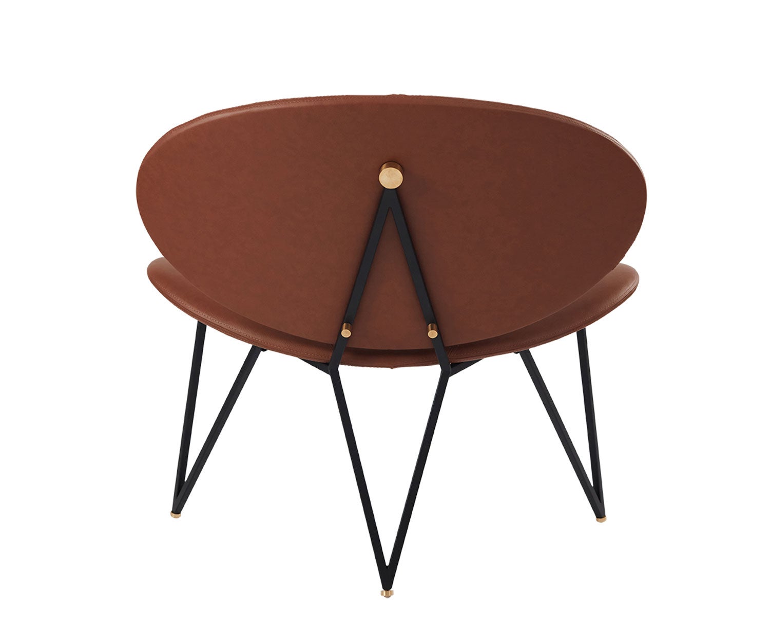 Semper Loungefåtölj | Svart/ Cognac