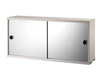 String spegelskåp beige