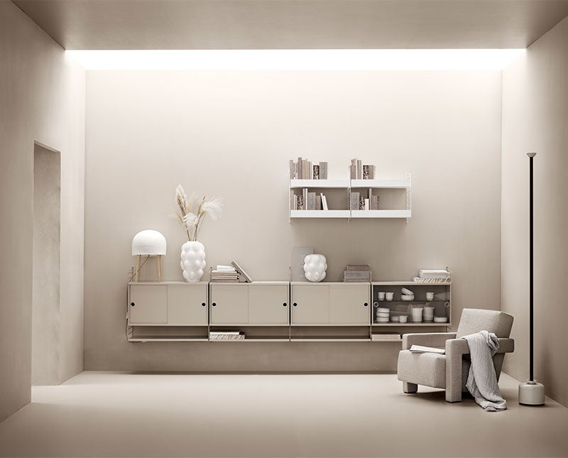 String system vardagsrum beige/vit
