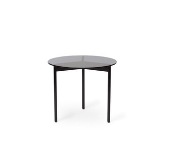 fromabove-sidetable-steel-black-greyglass-52cm-warm-nordic