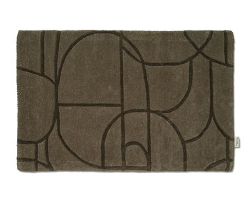 Modern abstract dörrmatta från Classic Collection i färg grön