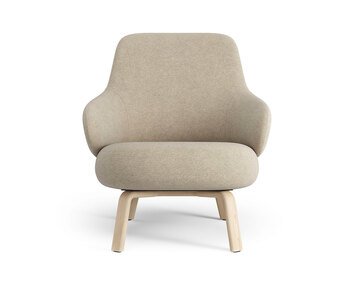 Låg | Tyg Hallingdal 0220 | Lackad ask