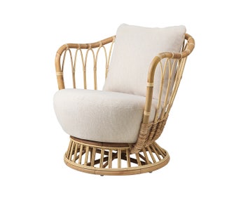 Grace Loungefåtölj tyg Sahco Clay 011