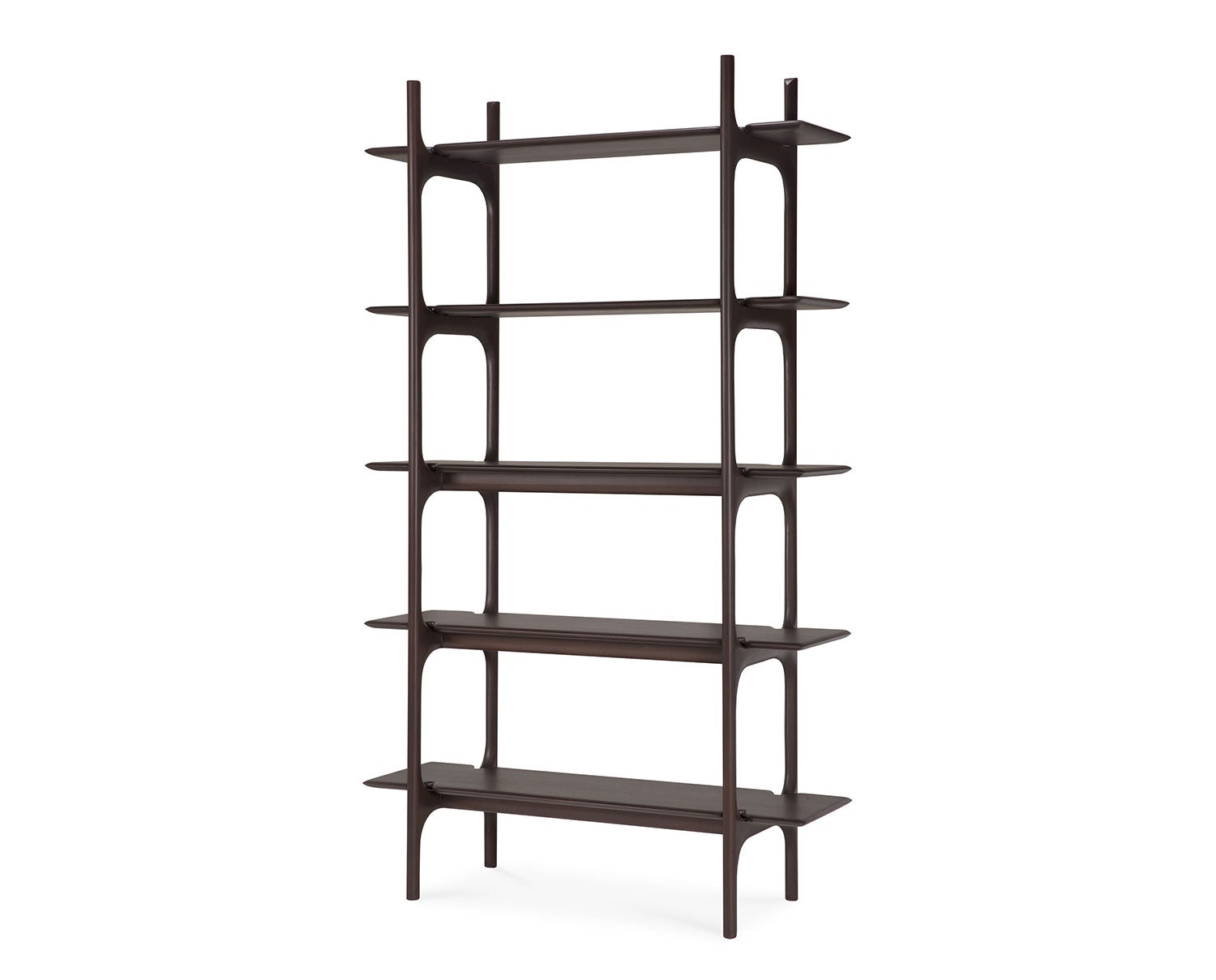 PI Bokhylla i mörkbrunbetsad mahogny från Ethnicraft