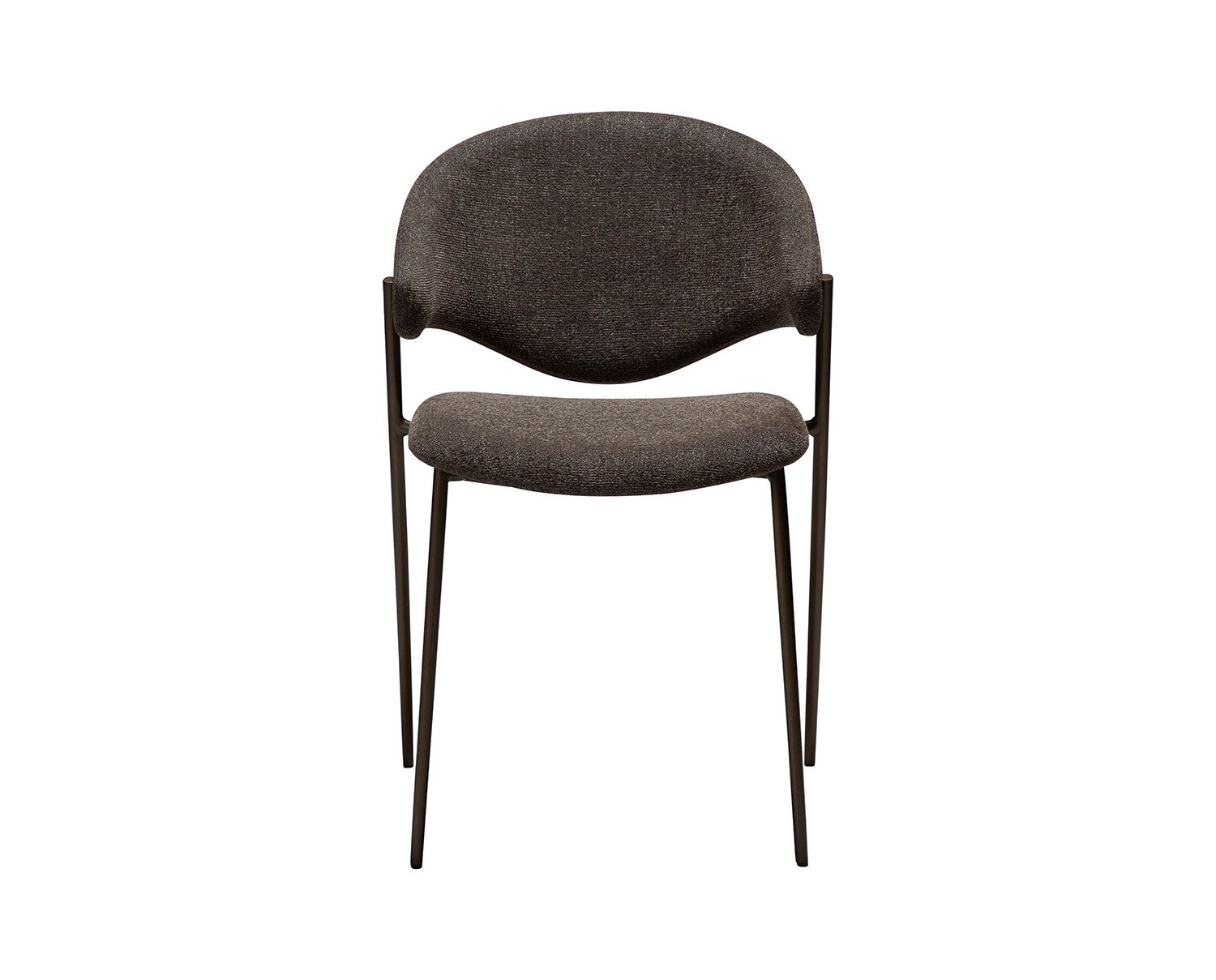 Zone stol i Major Brown boucle framifrån