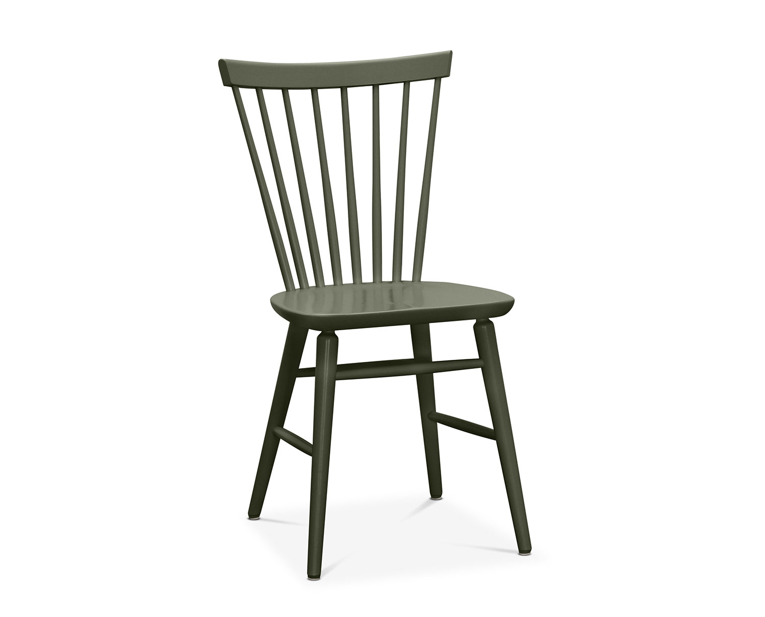Florida Pinnstol i björk i färgen Wigellsgrön