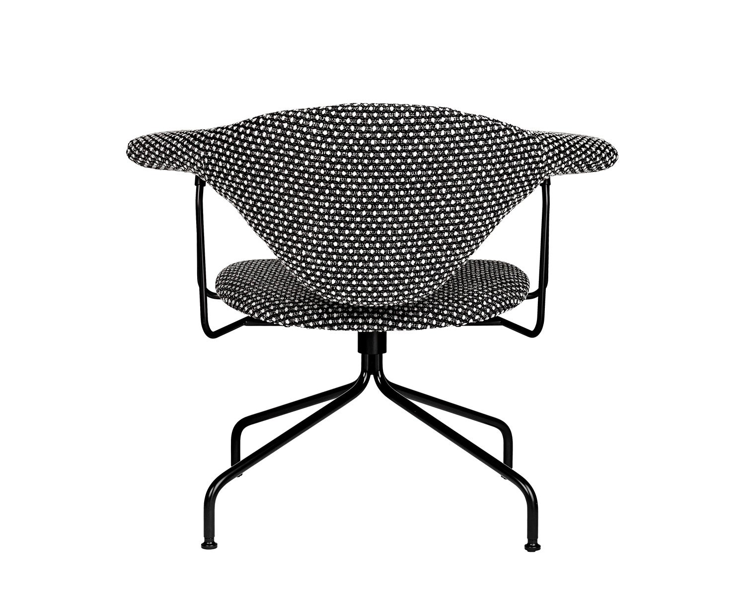 Masculo loungefåtölj med snurr, tyg Dedar Pon Pon 001