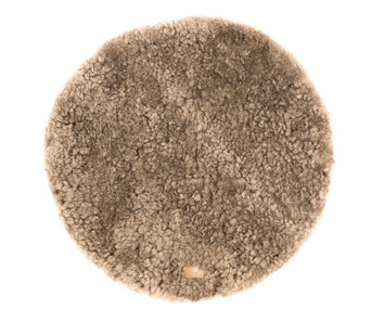 Ebba rund matta 120 cm i färg stone från Shepherd