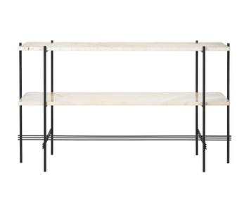 TS Console i Svart/ Vit Travertin