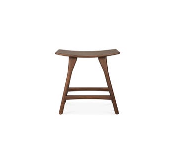 Osso Pall Brunlackad Teak Träsits