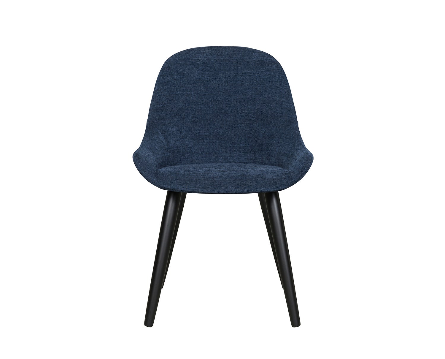 Layla stol låg - tyg Midnight Blue