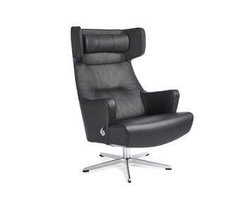 MyPlace Fåtölj i lädret Fantasy Black