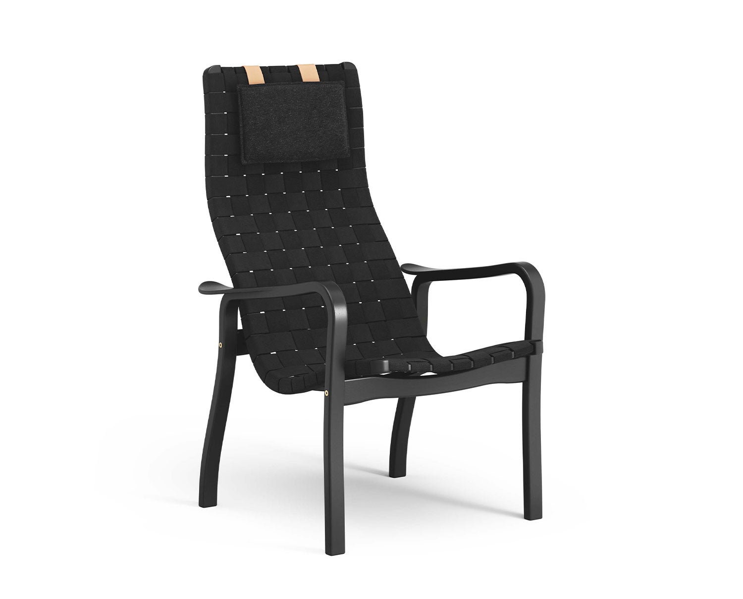 Swedese-Primo-High-Black-Stained-Beech-Saddle-Girth-Black