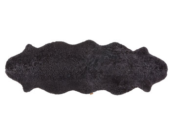Ella Korthårigt Fårskinn 200x60 Carbon