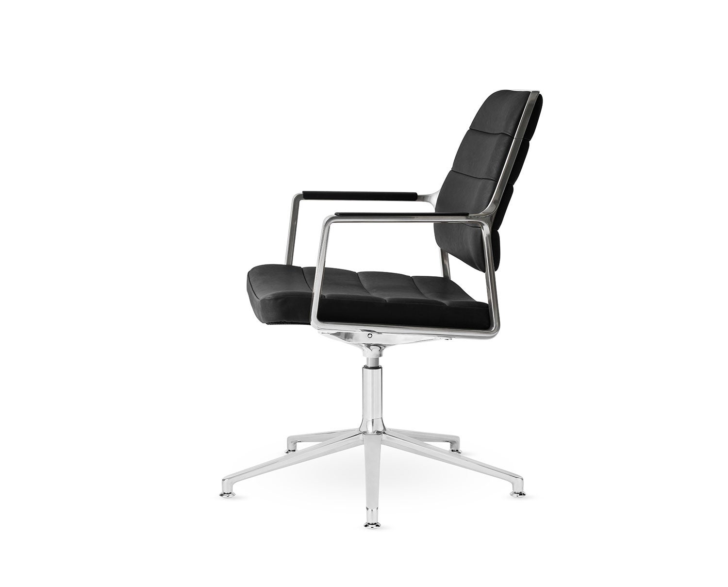 Vipp-455-Plus-Swivel-Chair-Black-Leather-Gliders-1