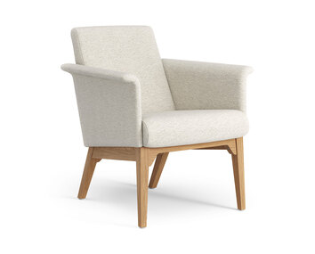 Låg modell | Tyg Amdal 122 | Oljad ek