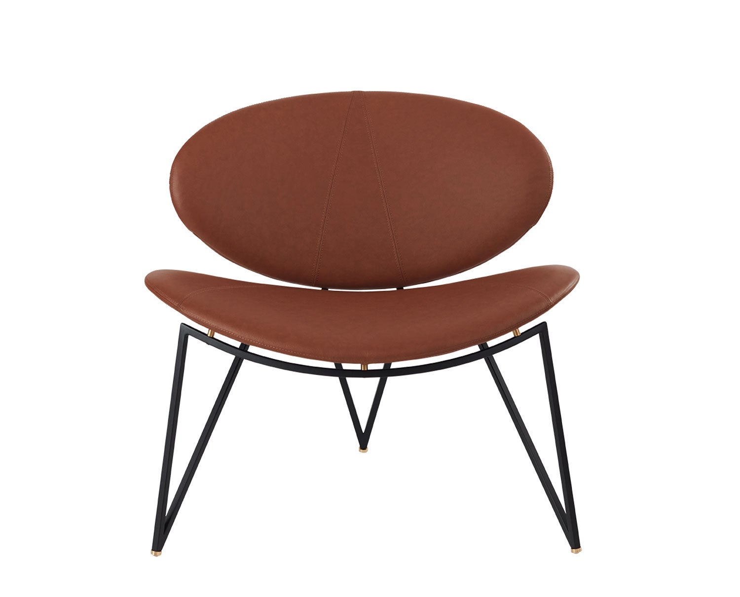 Semper Loungefåtölj | Svart/ Cognac