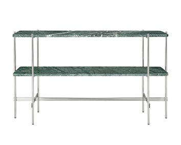 TS Console i Stål/grön marmor