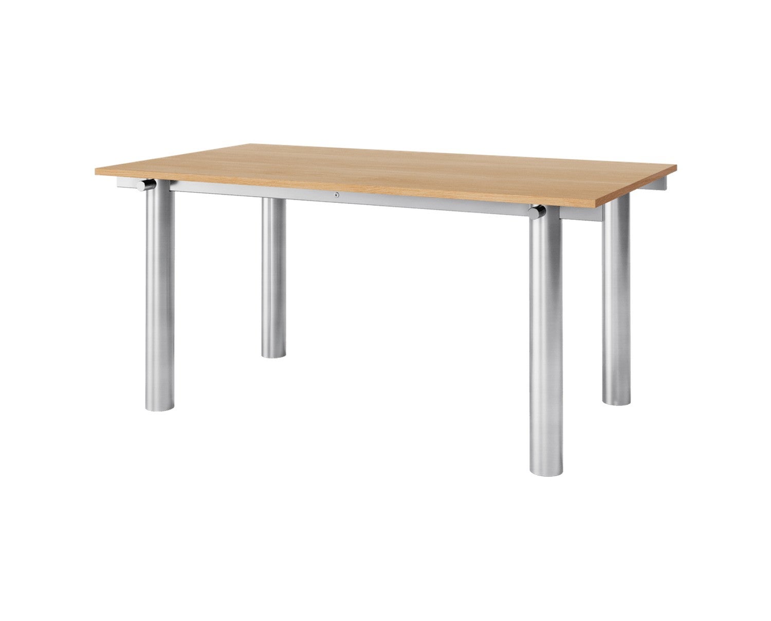 Ferm-Living-Atura-Matbord-160x90-Brushed-Steel-Natural-Oak-2c