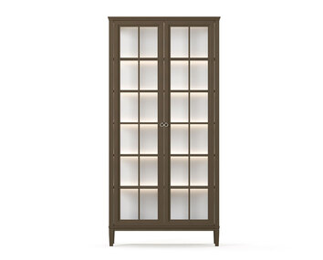 Stockholm 2.0 Vitrinskåp i färgen Mocha