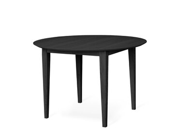 Ella runt matbord 110 cm från Torkelson i svartbetsad ek