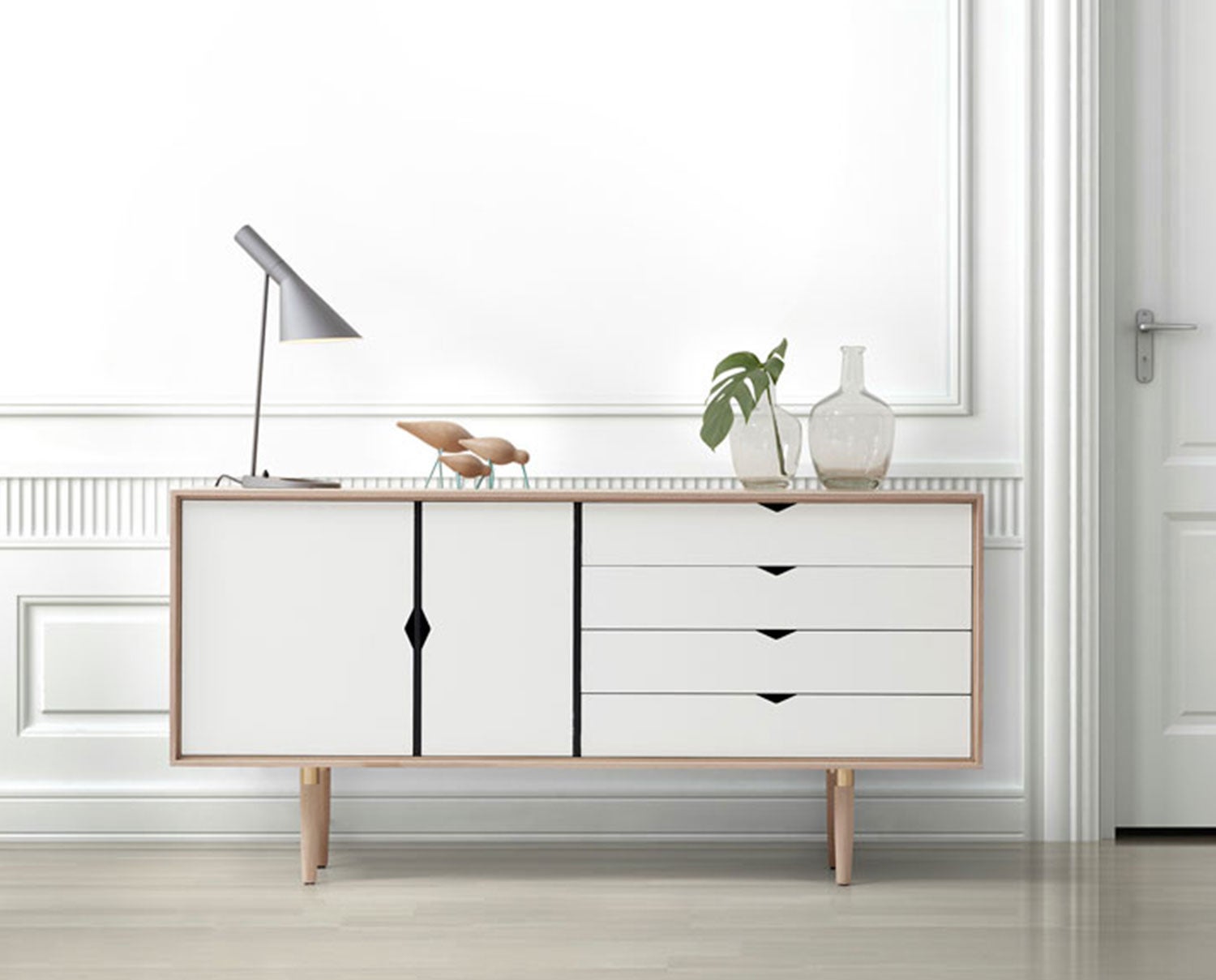 S6 sideboard i såpad ek/ alpino från Andersen Furniture