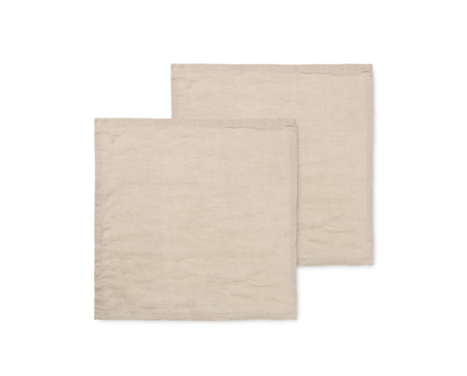 Linneservetter 2-pack Natural